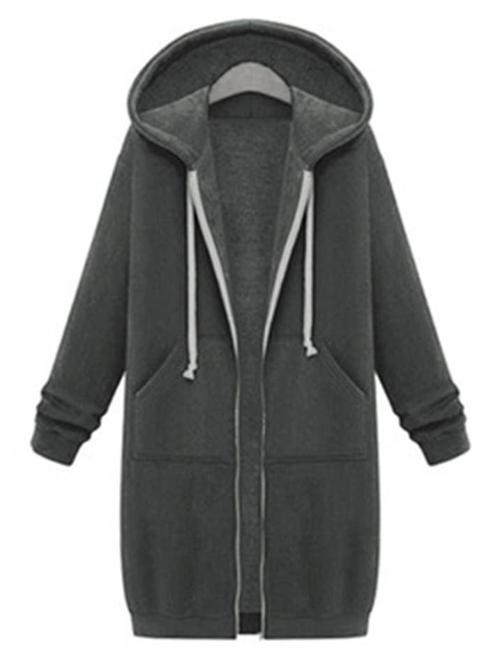 safistyle - Wholesale Coat - Women's - Hooded Long-Sleeve Mid-Length Coat3