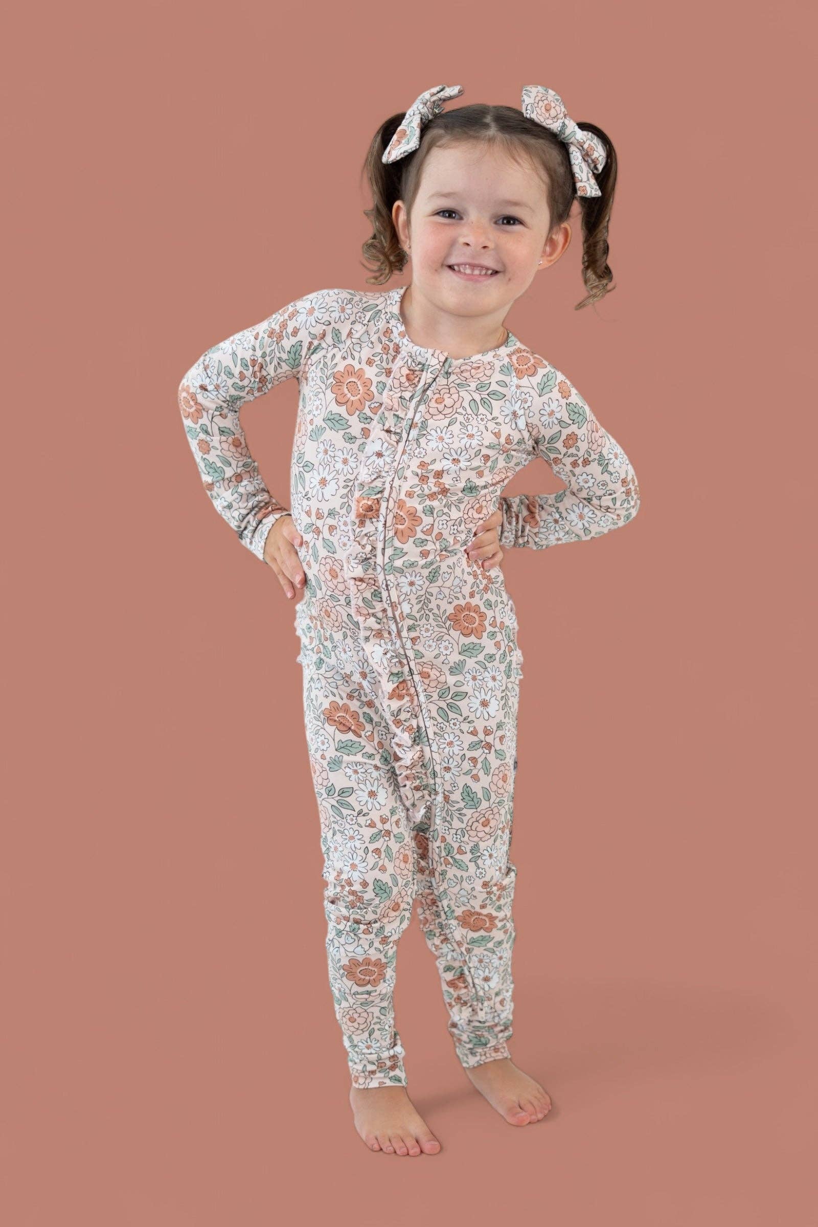Dream Big Little Co. - Wholesale Jumpsuit - Baby - AUTUMN BLOSSOM DREAM RUFFLE ROMPER21