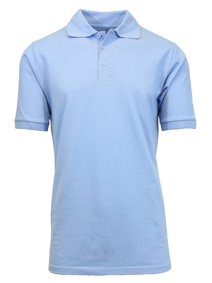 Galaxy By Harvic - Wholesale Polo - Men's - Men's Short Sleeve Pique Polo Shirts Uniform6