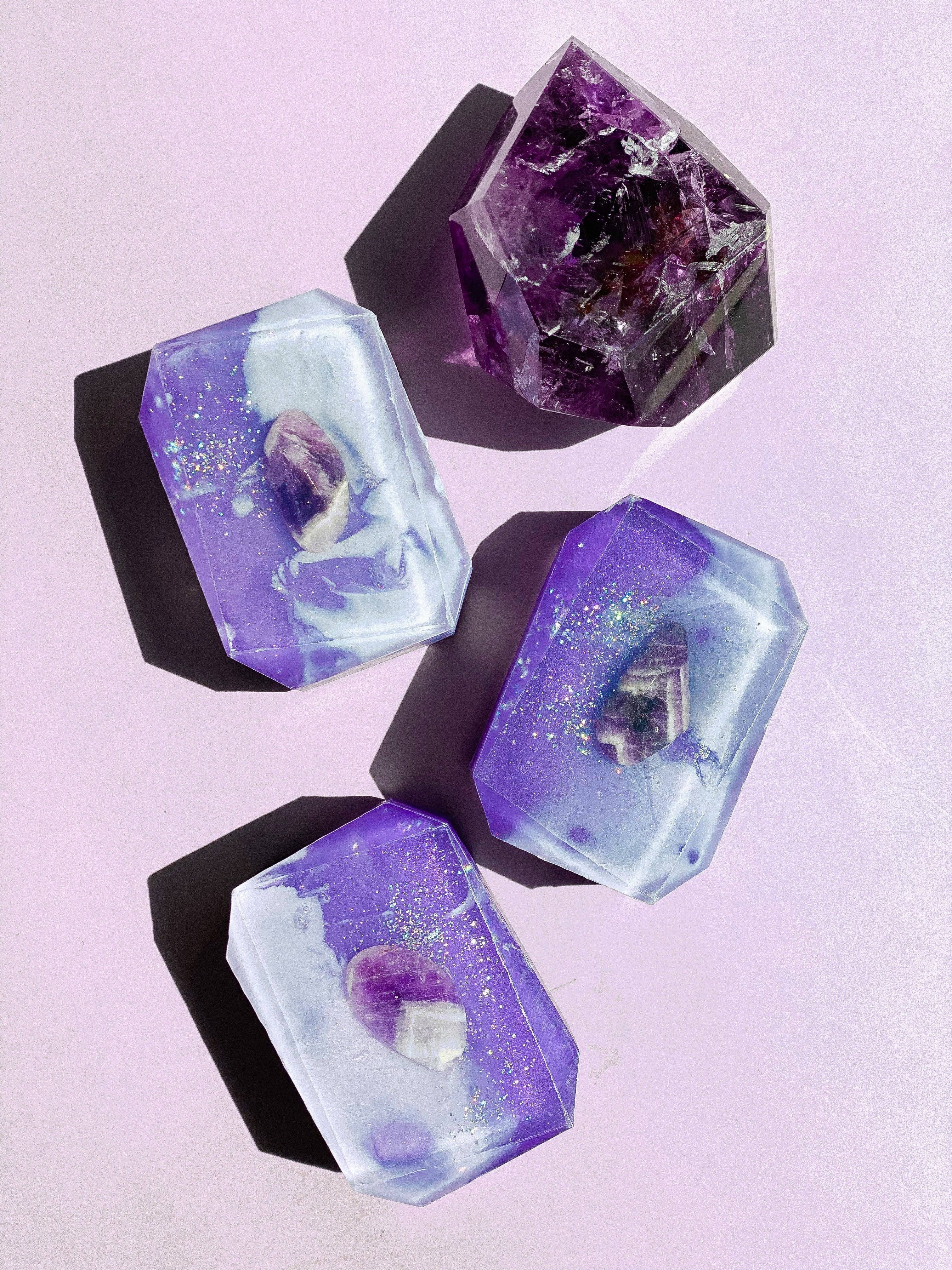 Crystal Bar Soap - Wholesale Bar Soap - Enlightened Visions (Third Eye Chakra)0