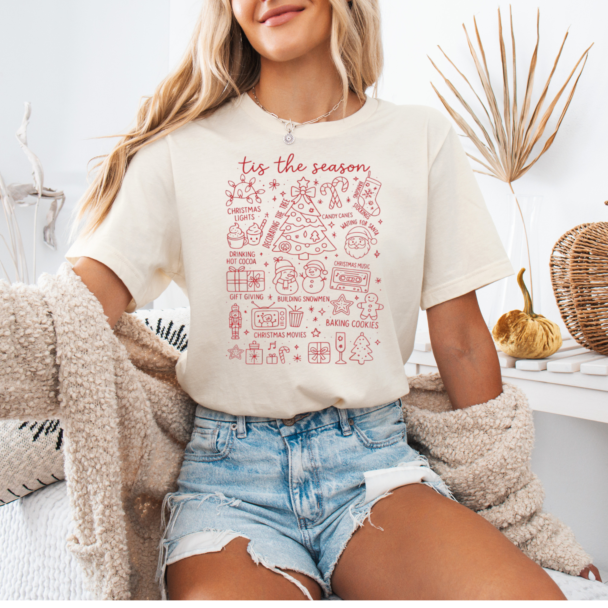 Sam & Seb Co. - Wholesale T-Shirt (Graphic) - Women's - Tis The Season Graphic Shirt or Sweater 3
