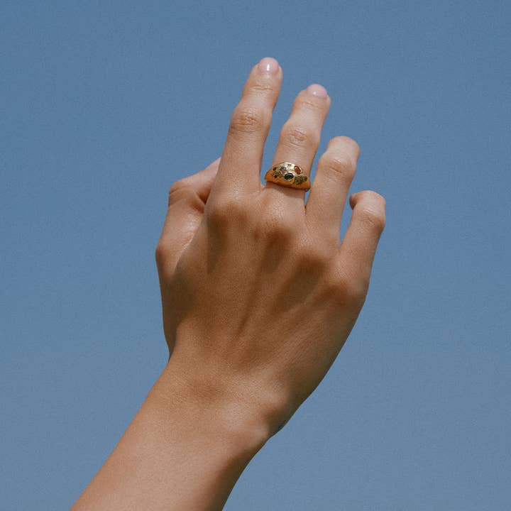 Agapée Jewelry - Wholesale Cocktail/Statement Ring - Dali Ring | Jewelry Gold Gift Waterproof5