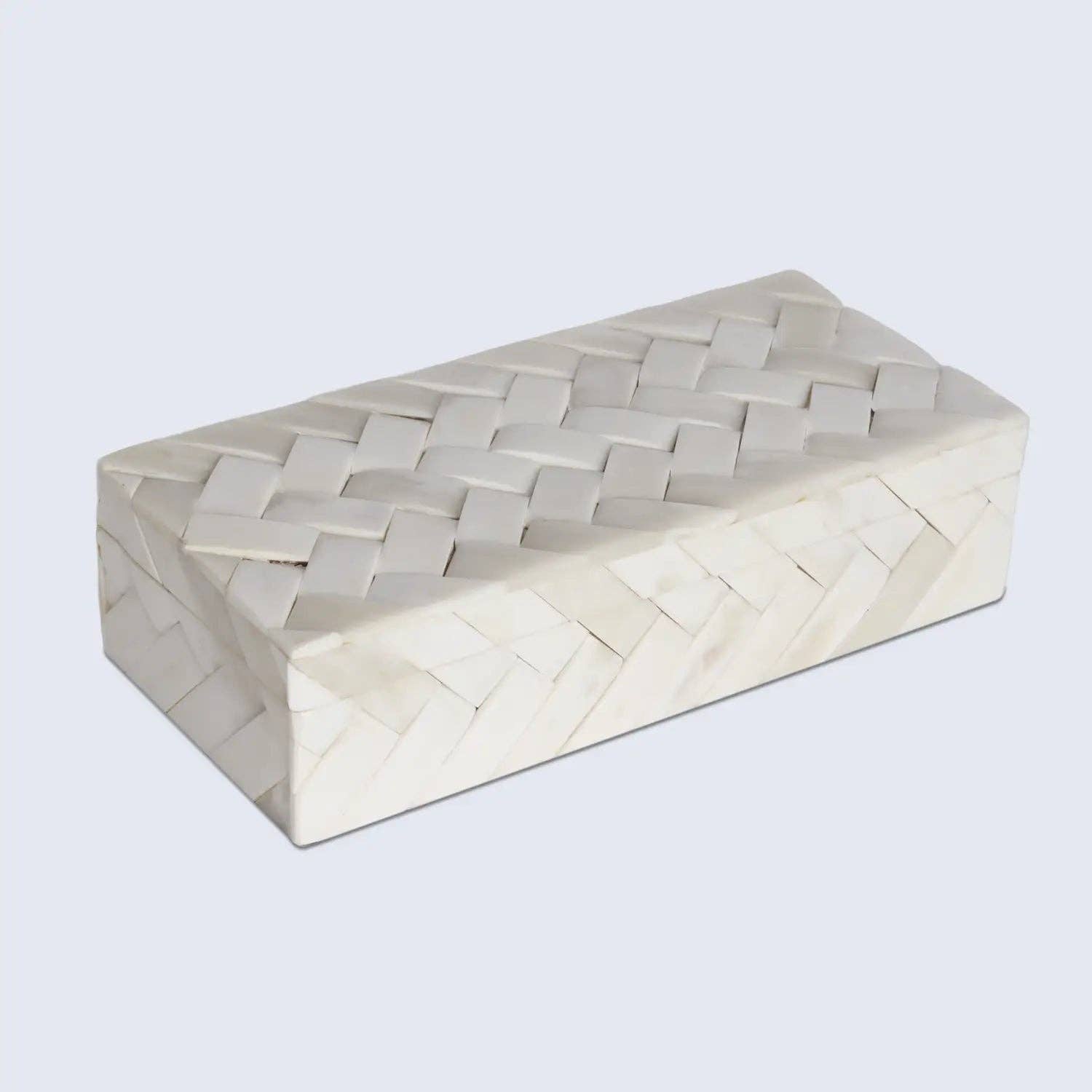 Muqeem & Brothers - Wholesale Decorative Box - Ivory Braid Bone Inlay Decorative Storage Box Design3
