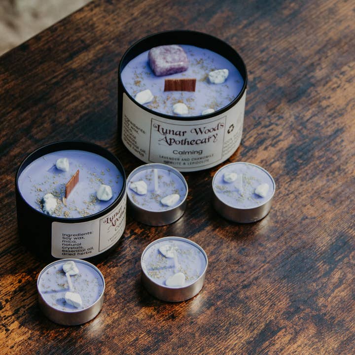 Lunar Woods Apothecary - Wholesale Jar/Filled Candle - Calming Intention Candle