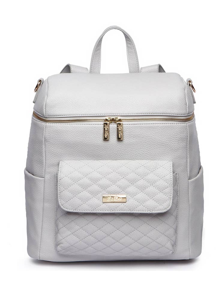 Saco de fraldas Monaco | Stone Grey por atacado de Luli Bebe