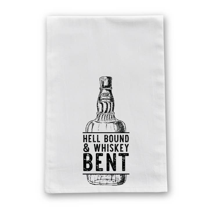 Toalha de Chá Inferno e Whisky Bent por atacado de Barrel Down South