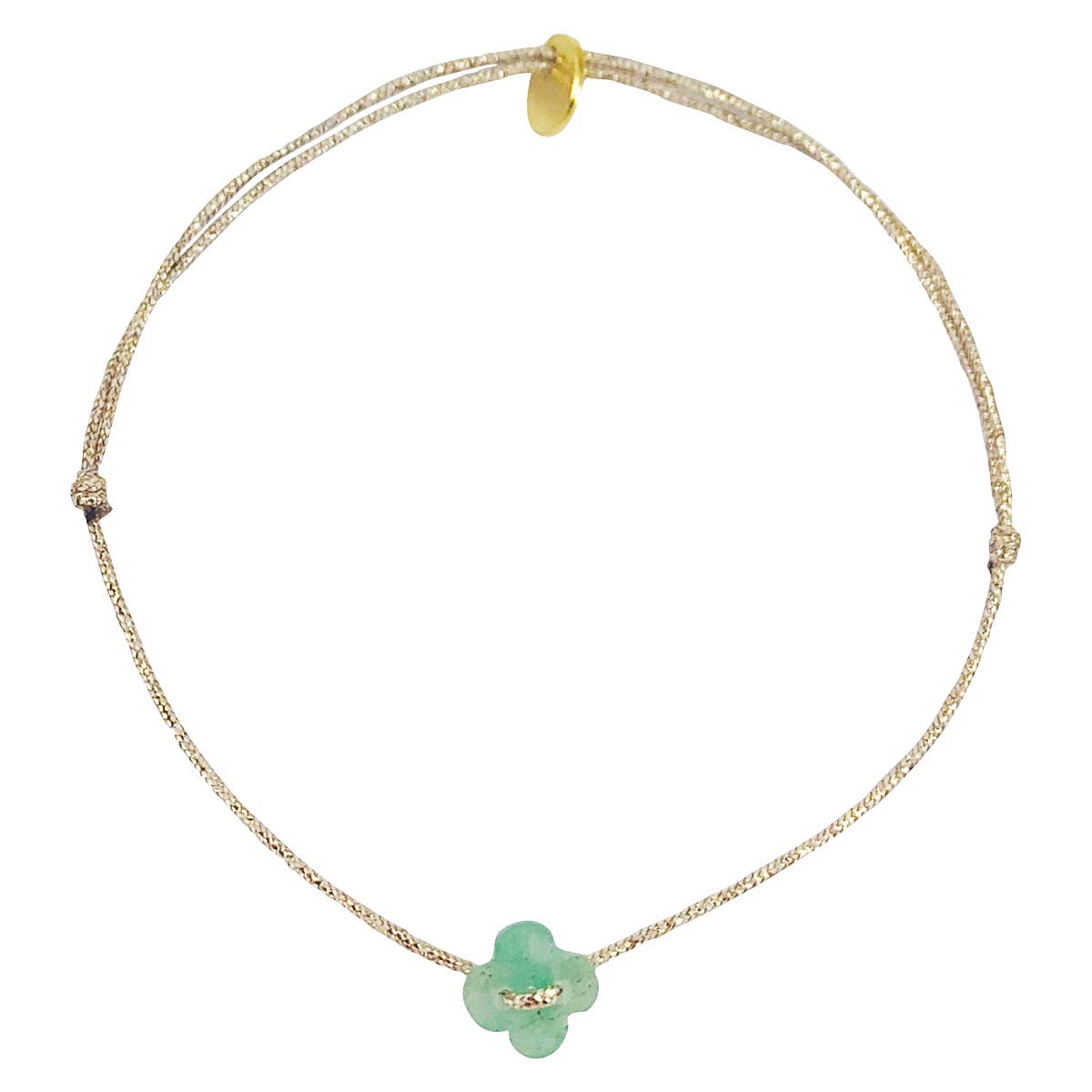 Sophie Deschamps Bijoux - Wholesale Beaded Bracelet - LITTLE CLOVER BRACELET, aventurine (BLIT3)1