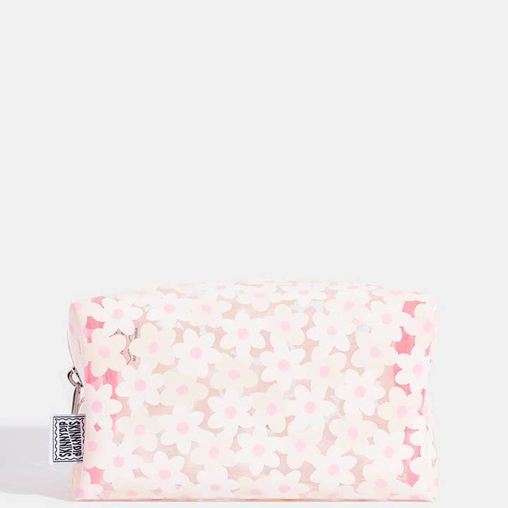 Skinnydip London - Wholesale Makeup/Cosmetic Bag - White Daisy Makeup Bag