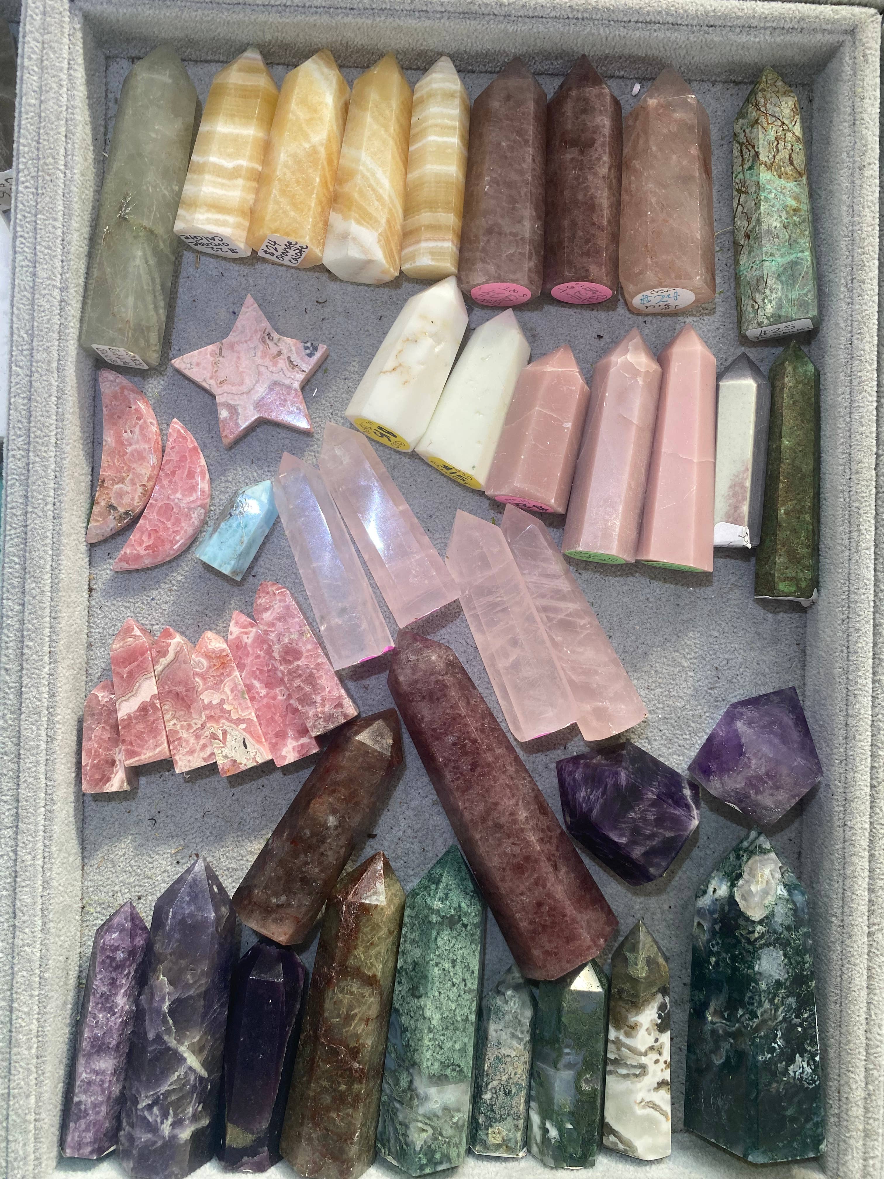 Moon River Designs - Wholesale Spirituele steen/kristal - Mystery Crystal Towers bulkset1