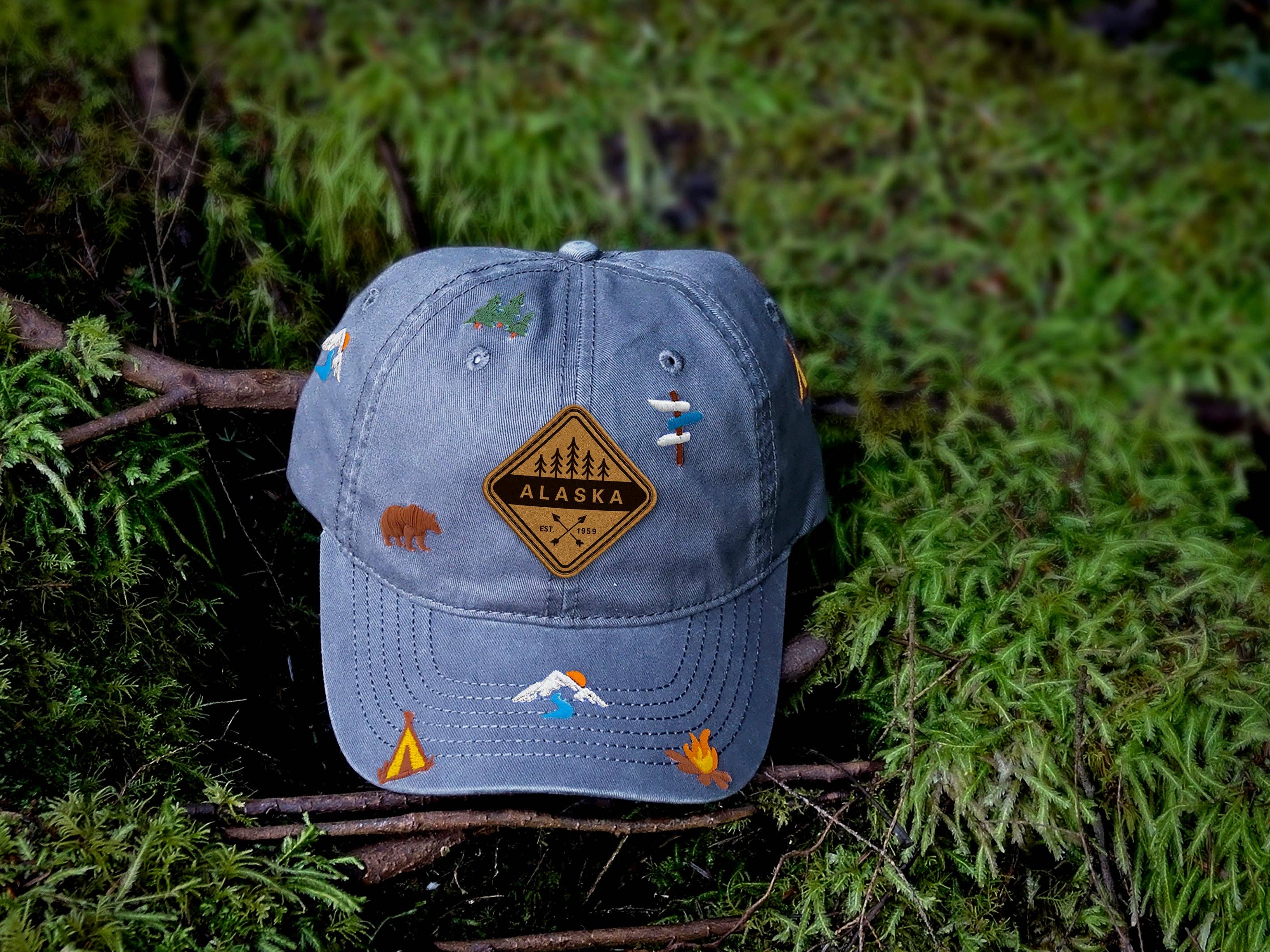 Northern Icons Creations INC - Wholesale Baseball Cap - Unisex - Alaska Nature Hiking Baseball Cap for Campers and Wilderness Lovers4