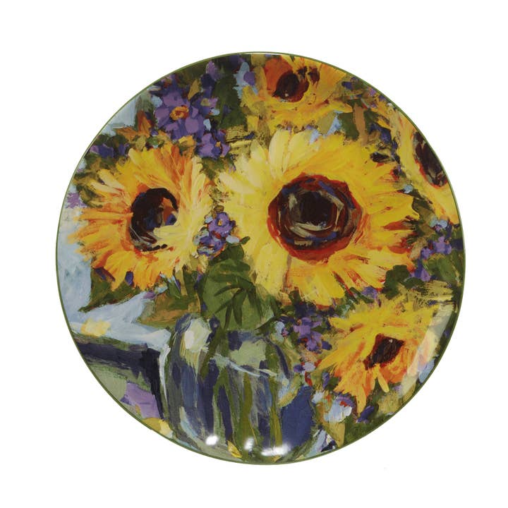 Certified International - Wholesale Salad Plate - Sunflower Bouquet Salad Plate 9in 4 asst