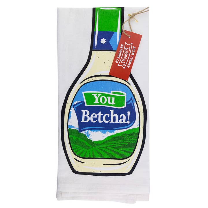 You Betcha Ranch Tea Towel for wholesale by Adam Turman Artwork Co
