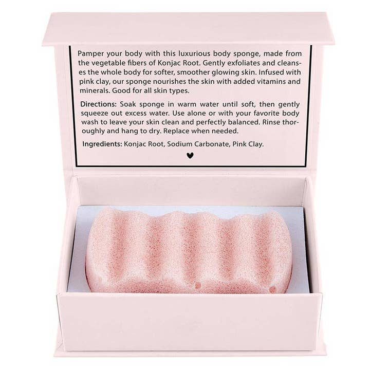 Angle - Wholesale Bath Pouf/Sponge - Konjac Body Sponge - Blush