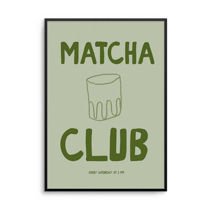 Impression Club Matcha pour la vente par D'LUXE PRINTS