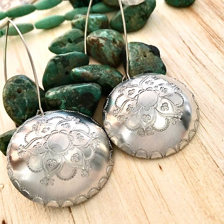 mandala earrings for wholesale by BadAss Baubles and Things