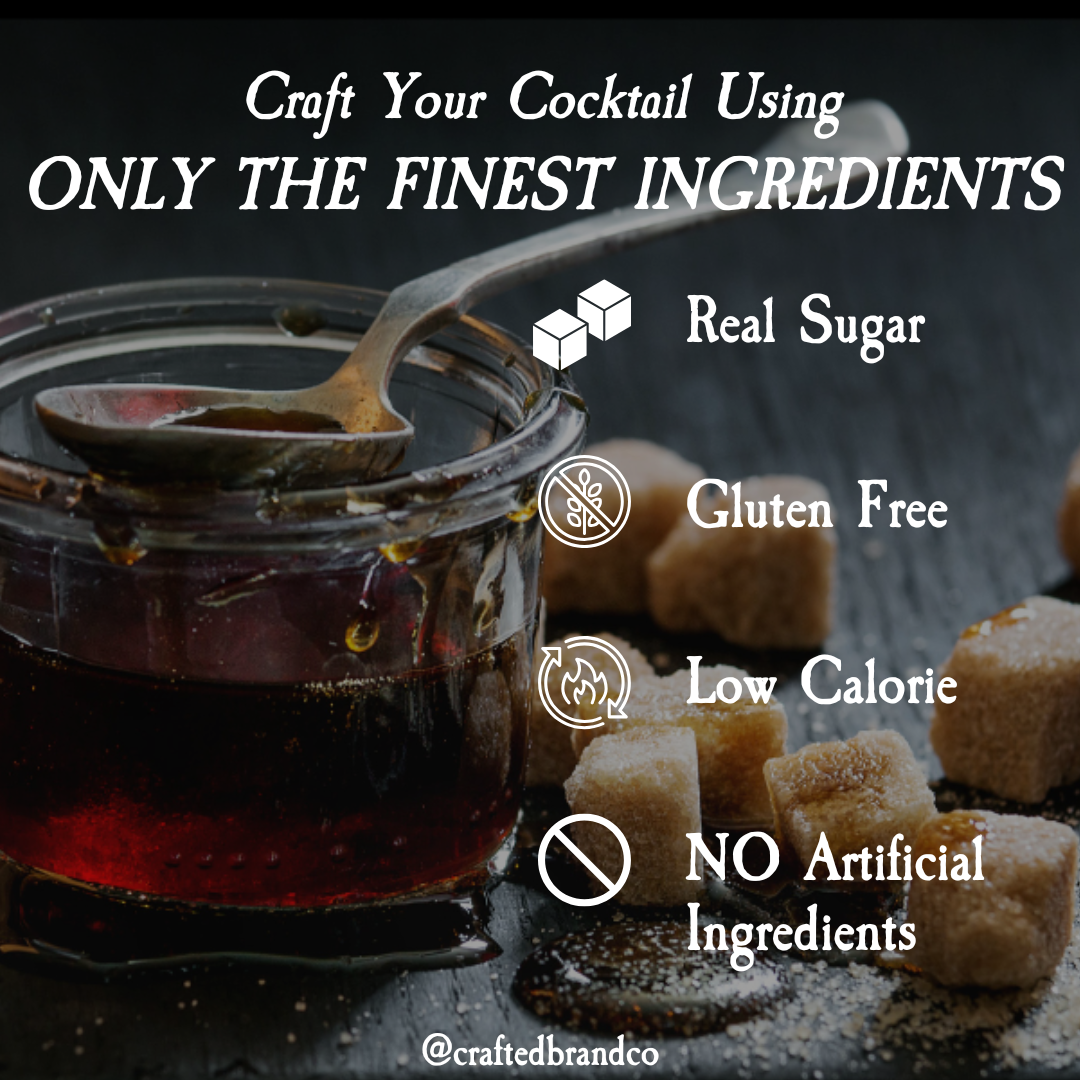Crafted Cocktails - Wholesale Flavored Syrup - Brown Sugar Simple Syrup - Made with Real Sugar2