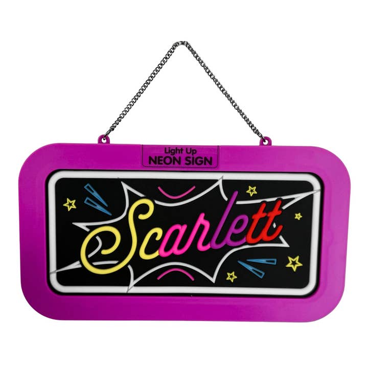 Neon Sign - Scarlett for wholesale by The H&H Group