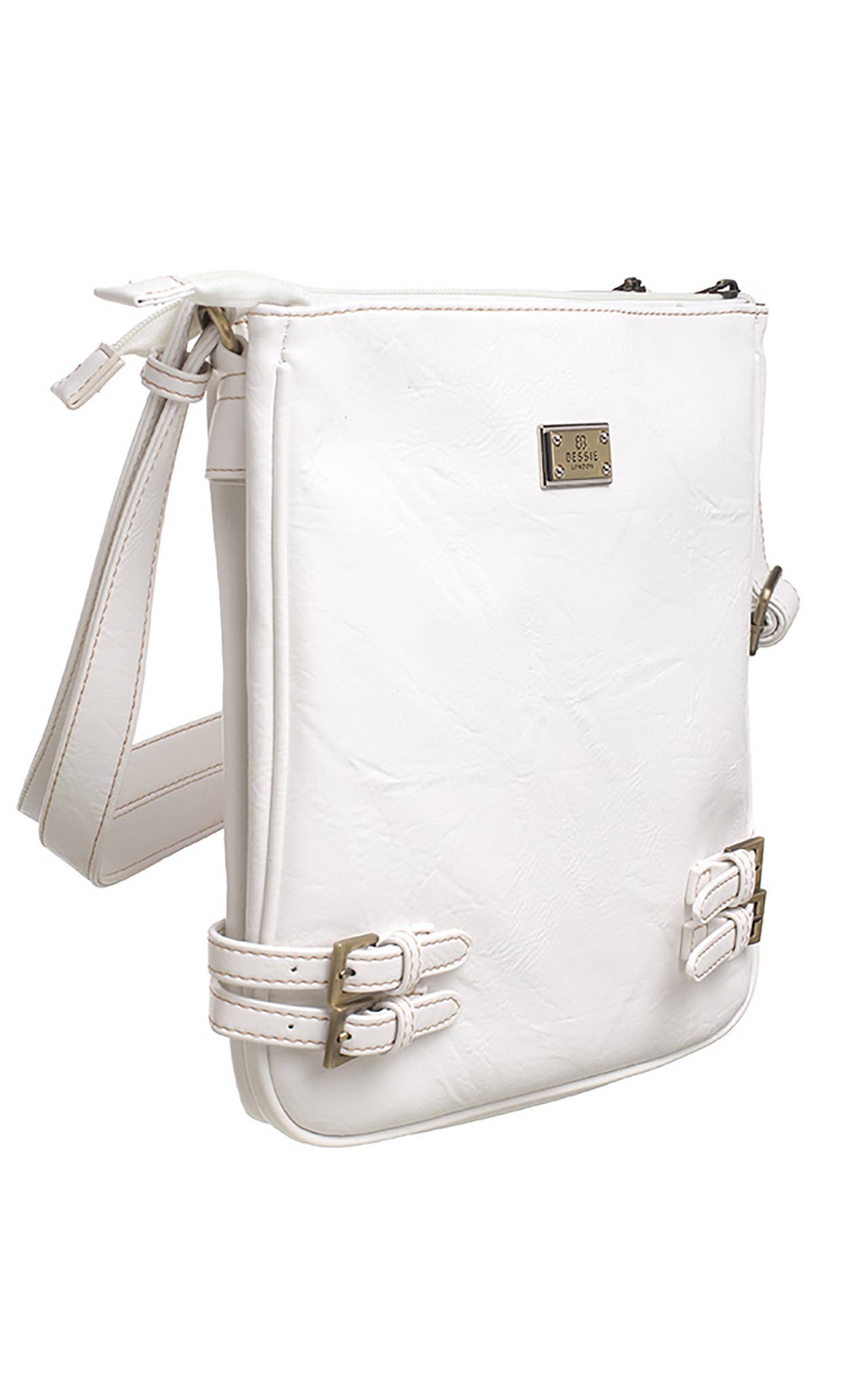 Bessie London - Wholesale Crossbodytas - Dames - Klassieke schoudertas met gesp en ritssluiting22