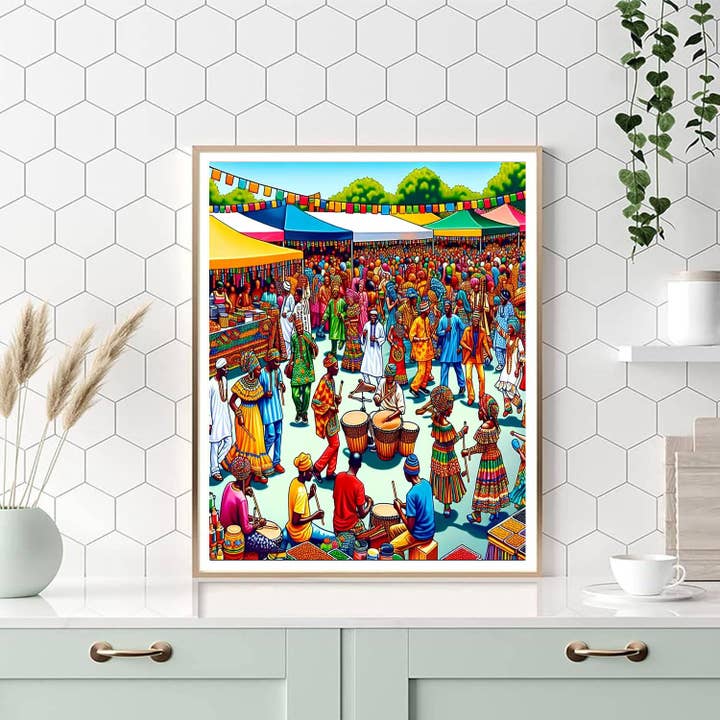 Artistry Rack – wholesale DIY craft kit – Odunde Festival - DIY Painting By Numbers Kit4