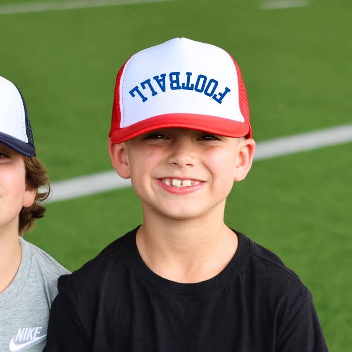 Youth Football Hat for Kid Upside Down Football Cap for wholesale by Friday Night Wives
