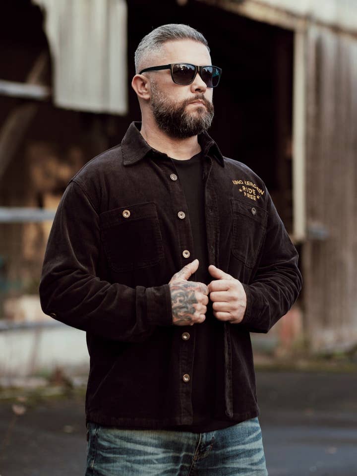 Ride Free Live Free werkkleding overhemd voor wholesale door KING KEROSIN