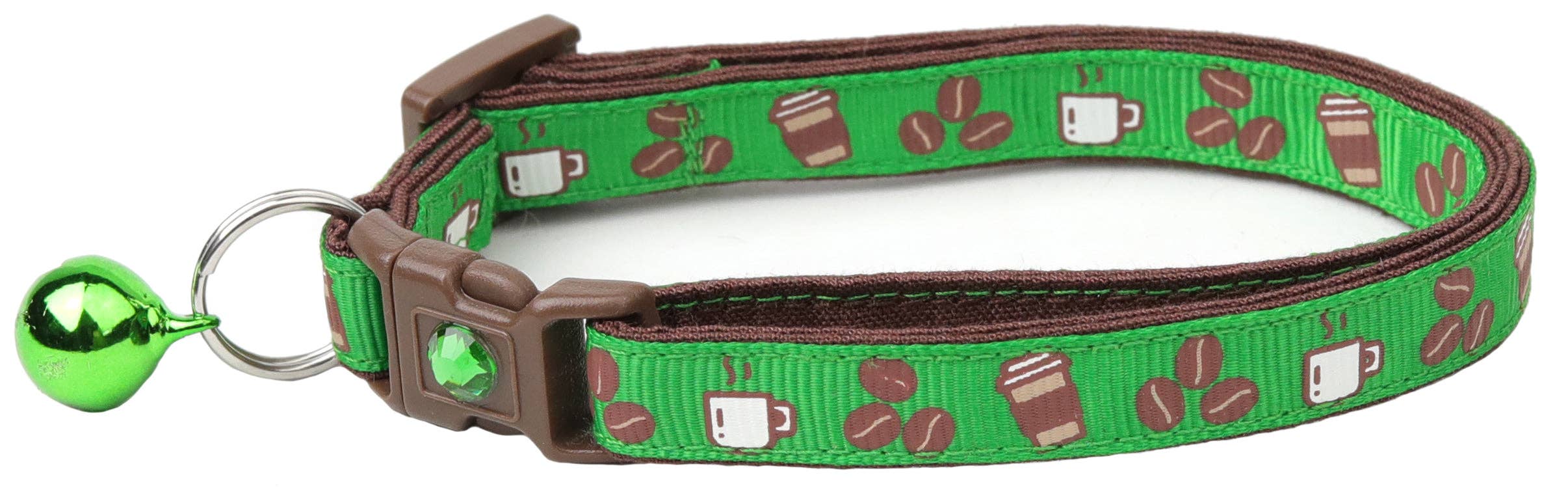 From Pugs to Persians Pet Accessories, LLC - Wholesale Pet Collar - Cat - Coffee Beans Breakaway Cat Collar54