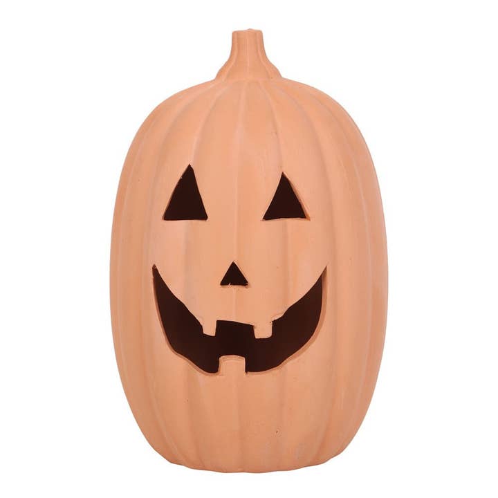 Something Different Wholesale – wholesale Decorative tabletop object – 30cm Terracotta Halloween Pumpkin Decoration1
