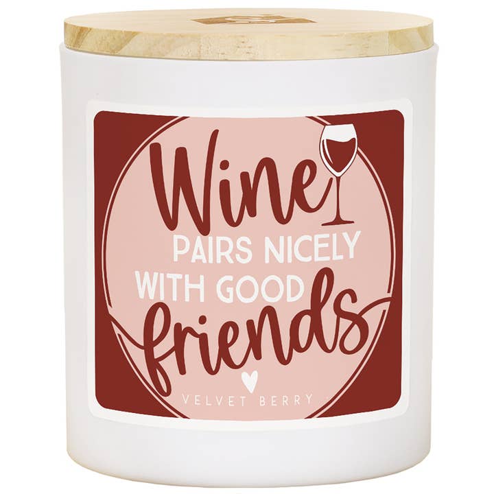 Wine Pairs Friends - VLB - Velas por atacado de Sincere Surroundings