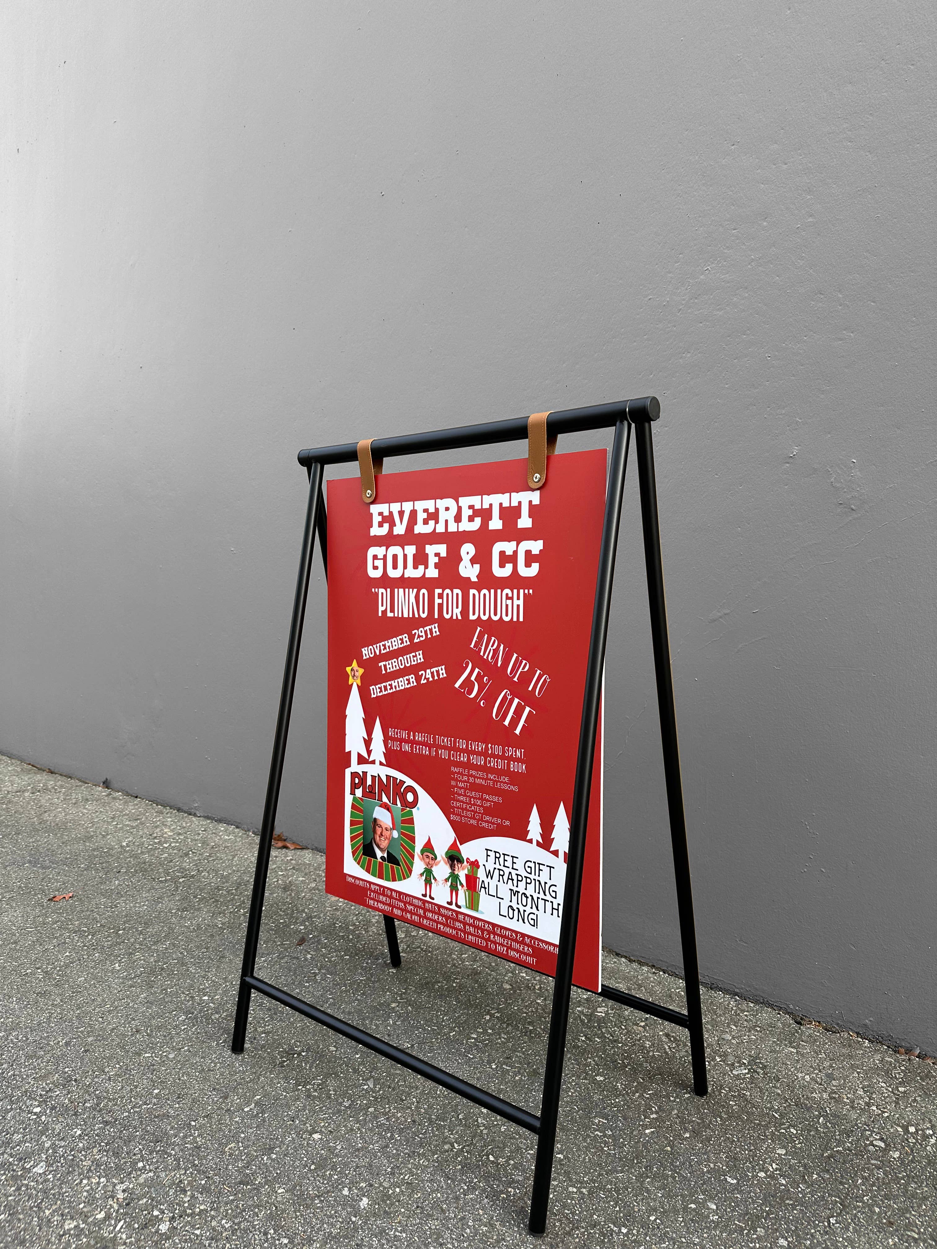 DisplayCanada - Vente Enseigne d'extérieur - Panneau de trottoir en métal en A 22" x 28" avec panneau en PVC1