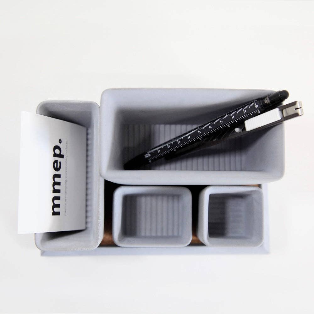 MMEP. – wholesale Desk organiser – Concrete Desk Organizer Set3
