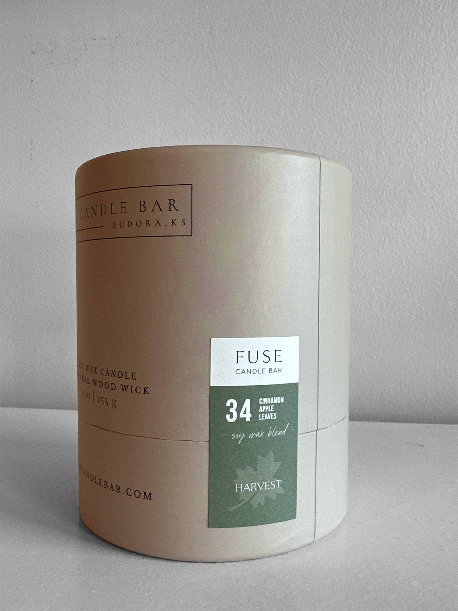 Fuse Candle Studio - Wholesale Jar/Filled Candle - Harvest Apple Scent – 9 oz Soy Blend Candle | Wood Wick2