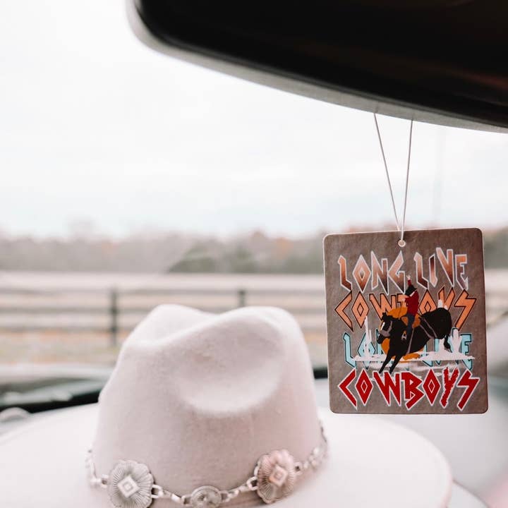 The Front Porch Label - Wholesale Car Freshener - Women's - Long Live Cowboys Car Air Freshener