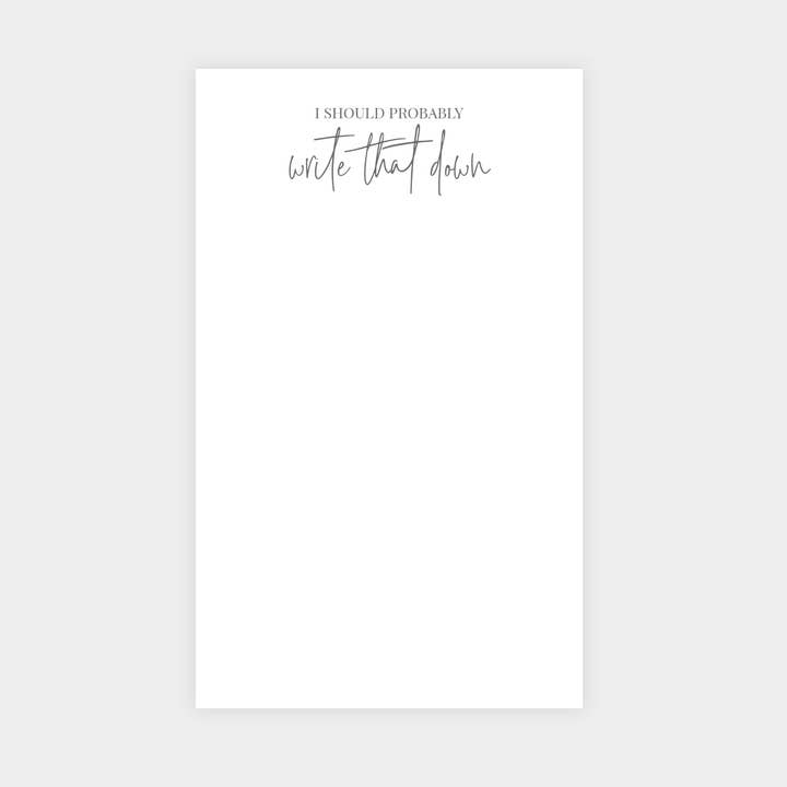 Write That Down Notepad for wholesale by Carina Paper Co.