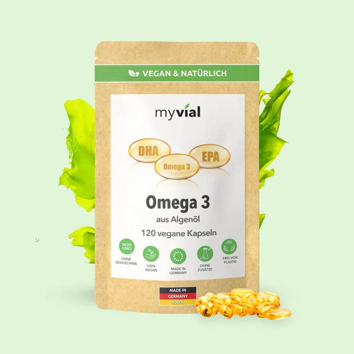 myvial - Wholesale Oral Supplement/Vitamin - Omega 3 capsules made from algae oil - vegan