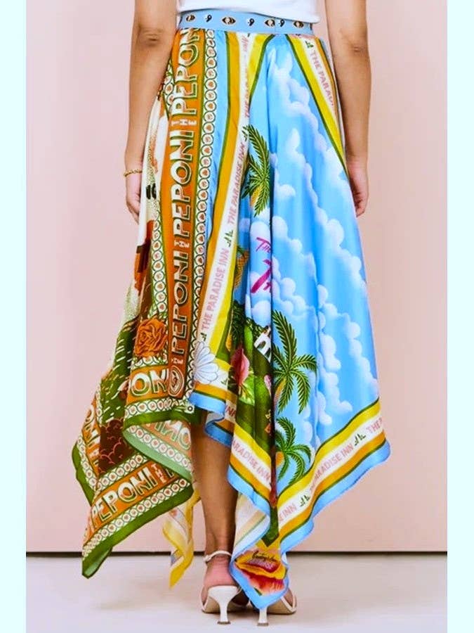 Irregular Resort Unique Printed Skirt for wholesale on Faire3