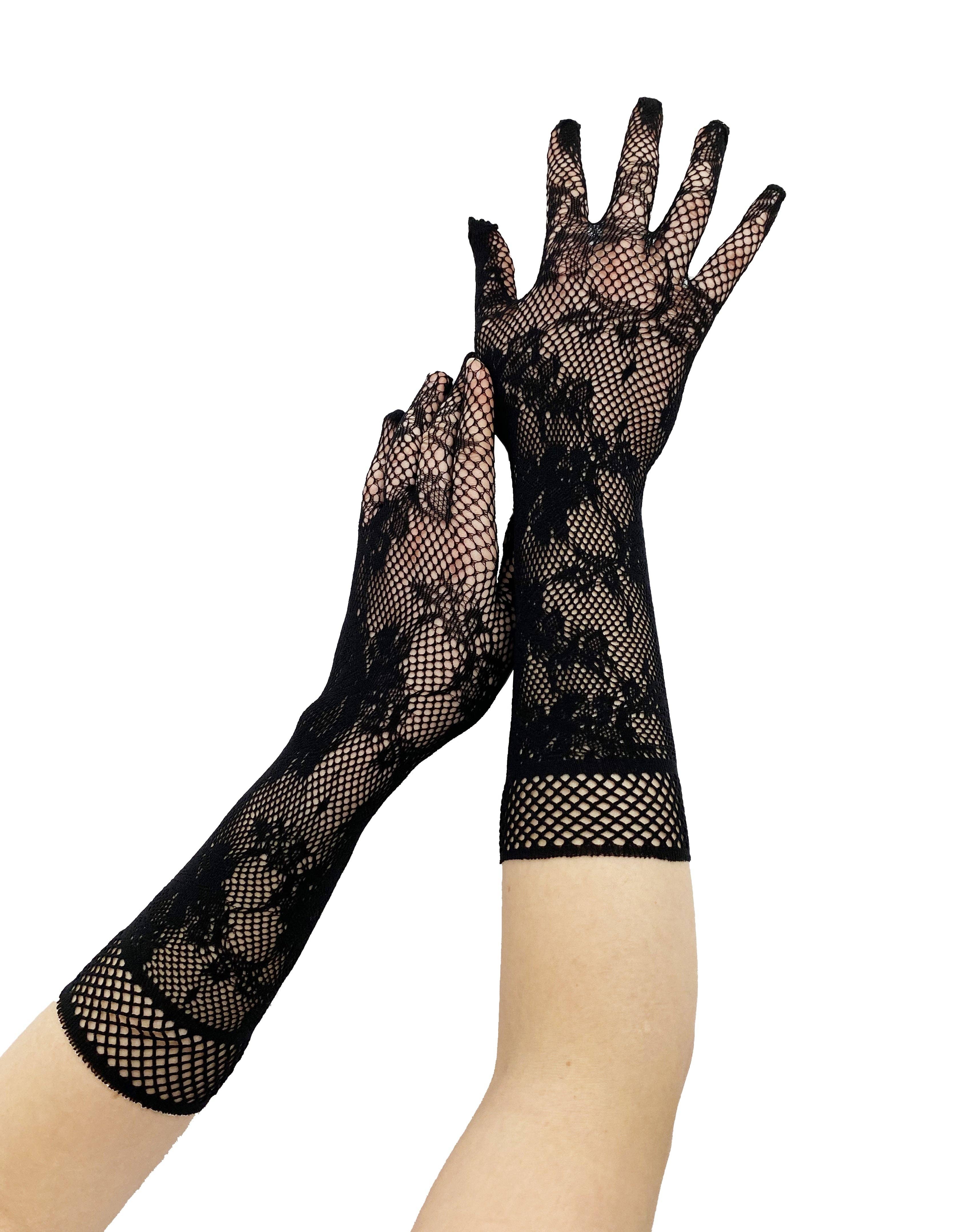 Pamela Mann - Wholesale Gloves - Women's - Fishnet Floral Gloves0