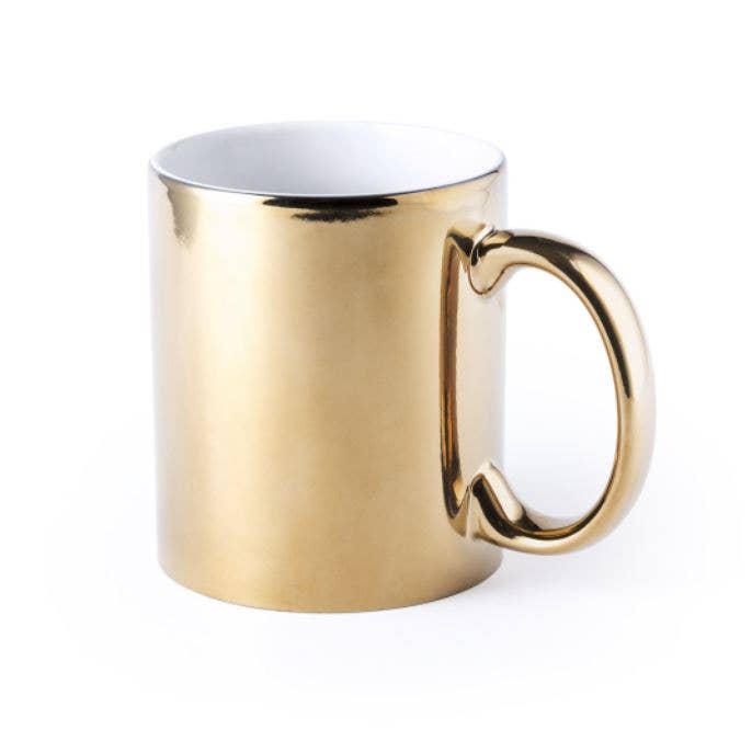 eBuyGB Craft Blanks - Vente Tasse à café - Mug en or métallisé gravé avec le motif « 60 and Fabulous »2