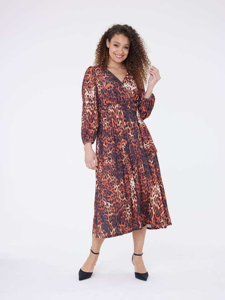Bella Animal Print Dress for wholesale by Chapter London