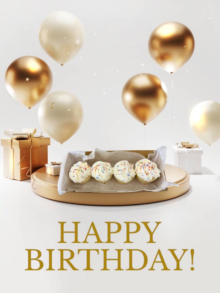 Happy Birthday Mini Cupcake Wax Melts for wholesale by Doodlations