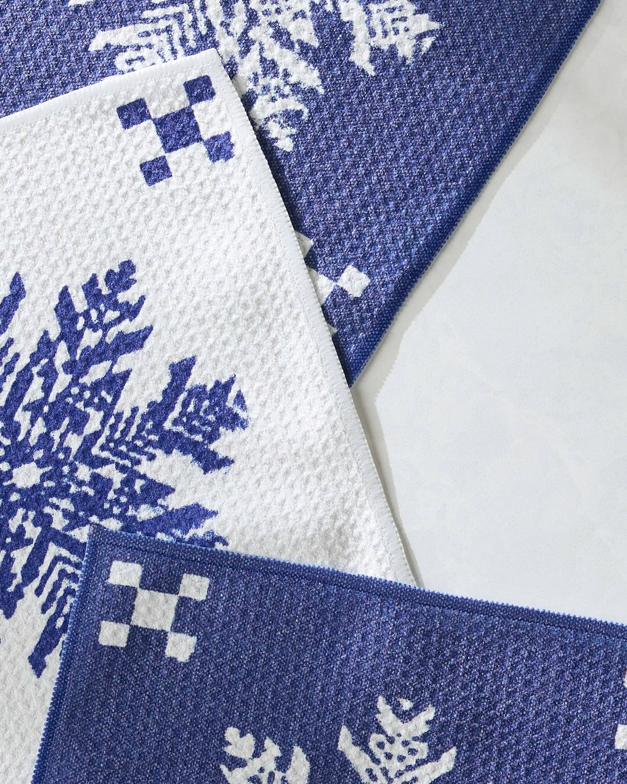 Geometry - Venta al por mayor Paño de cocina - Juego de paños de cocina Nieve1