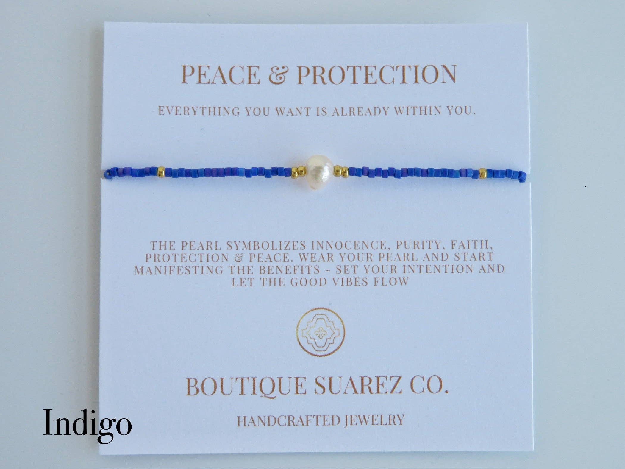 Boutique Suarez Co. - Wholesale Beaded Bracelet - Manifest Peace - Pearl Bracelet18