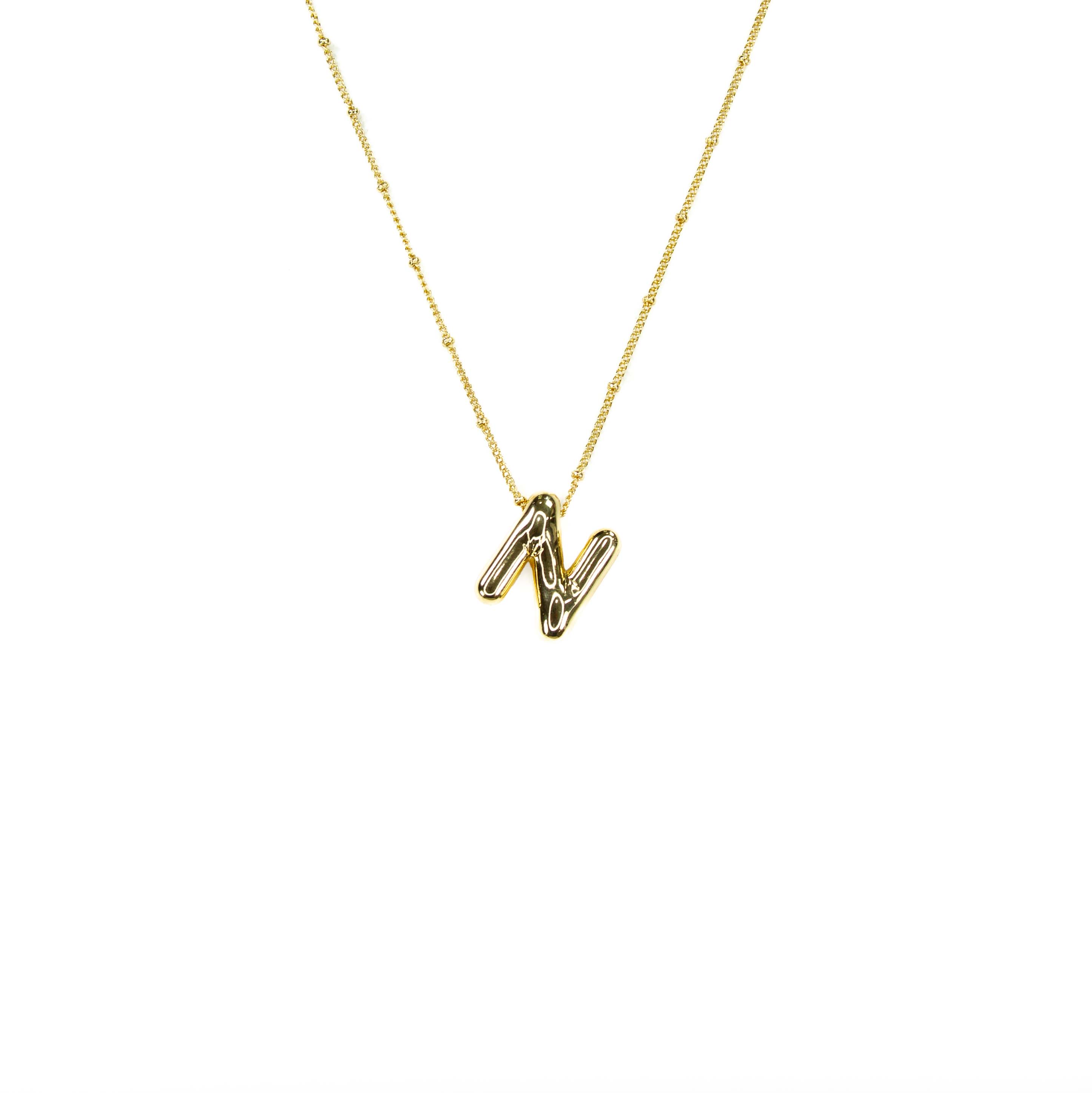 Savvy Bling – Engroshandel Halskæde med vedhæng – Initiale ballonboble guldhalskæde13