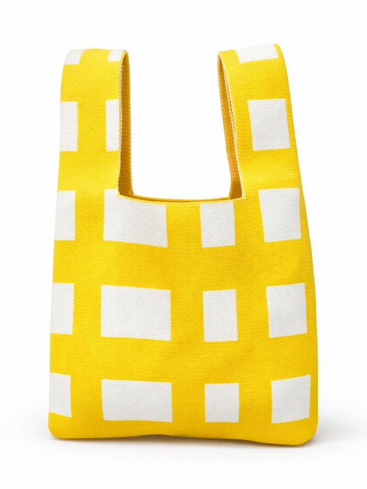 Sunny Grid Knit - Knitted Bag for wholesale by TOKEII LTD