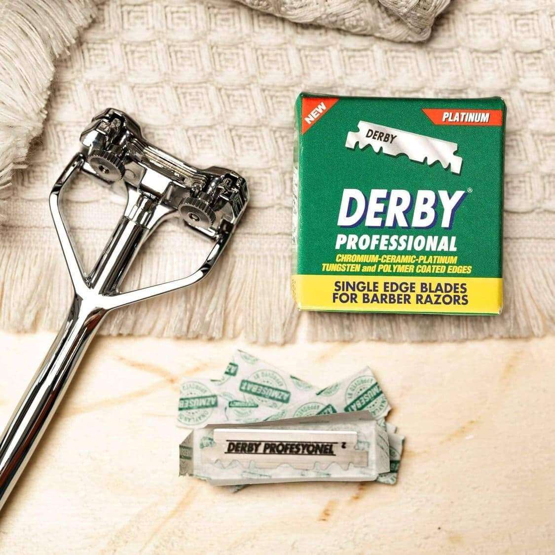 SHAVENT - Vendita all'ingrosso Lamette/Ricarice per rasoio - Lamette da barba - 100 Derby Professional mezze lamette1