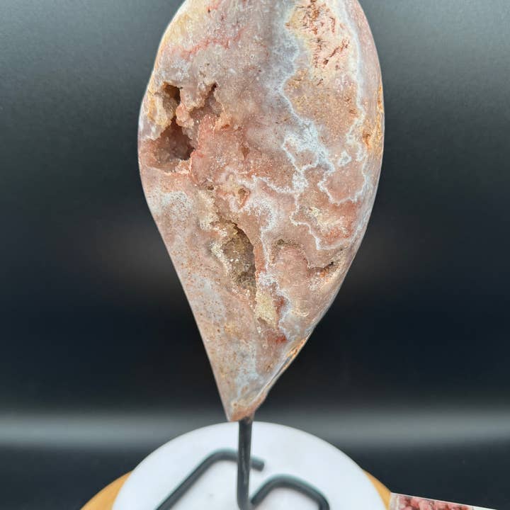 The 7 Directions - Wholesale Spiritual Stone/Crystal - Pink amethyst free form from Brazil w/ info card H21111