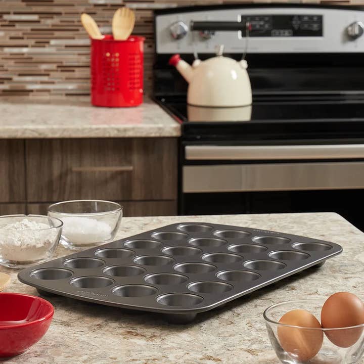 Baker's Secret 24 Mini-Cup Muffin Pan for wholesale by Gourmet Edge