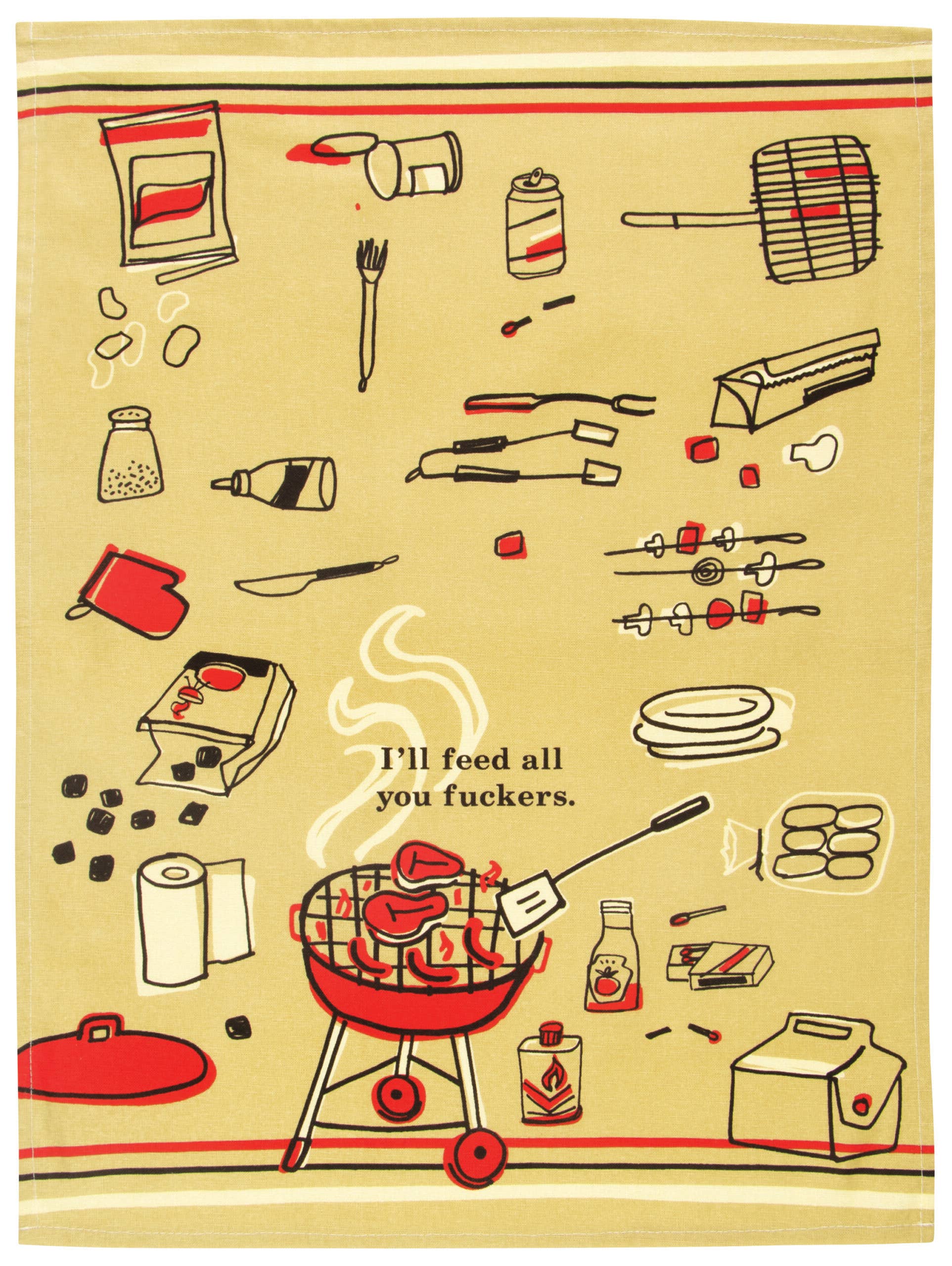 Incognito - Venta al por mayor Paños de cocina - Toalla de cocina I'll Feed All You Fuckers - ¡NUEVO!0