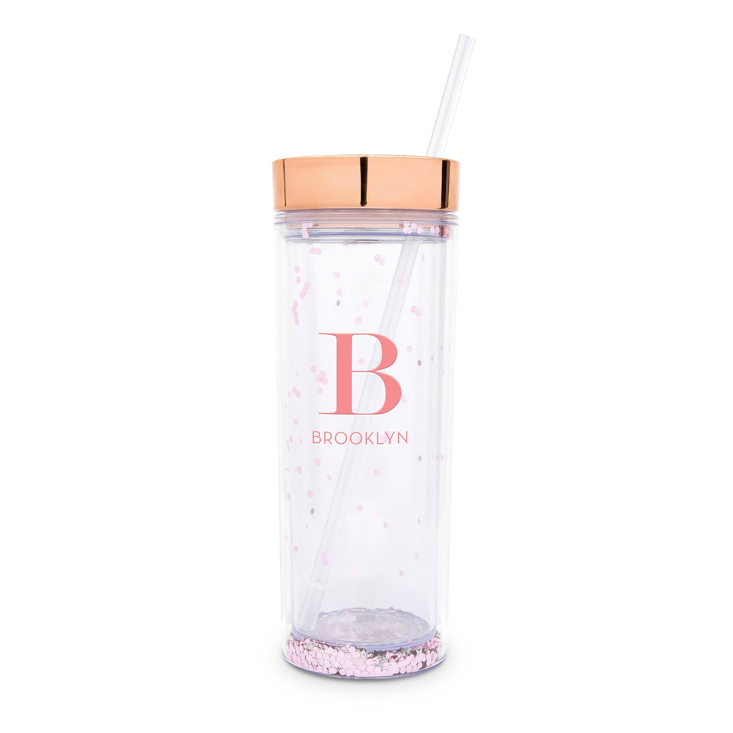 Weddingstar Inc. – wholesale Insulated mug/tumbler – 17 oz. Insulated Plastic Drink Tumbler-Modern Serif Monogram19