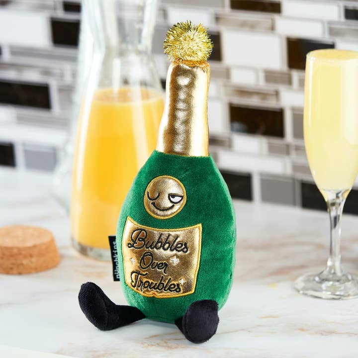 Punchkins - Wholesale Gag Gift/Novelty Gift - Cute Champagne Novelty Plushie, Perfect Holiday Gift