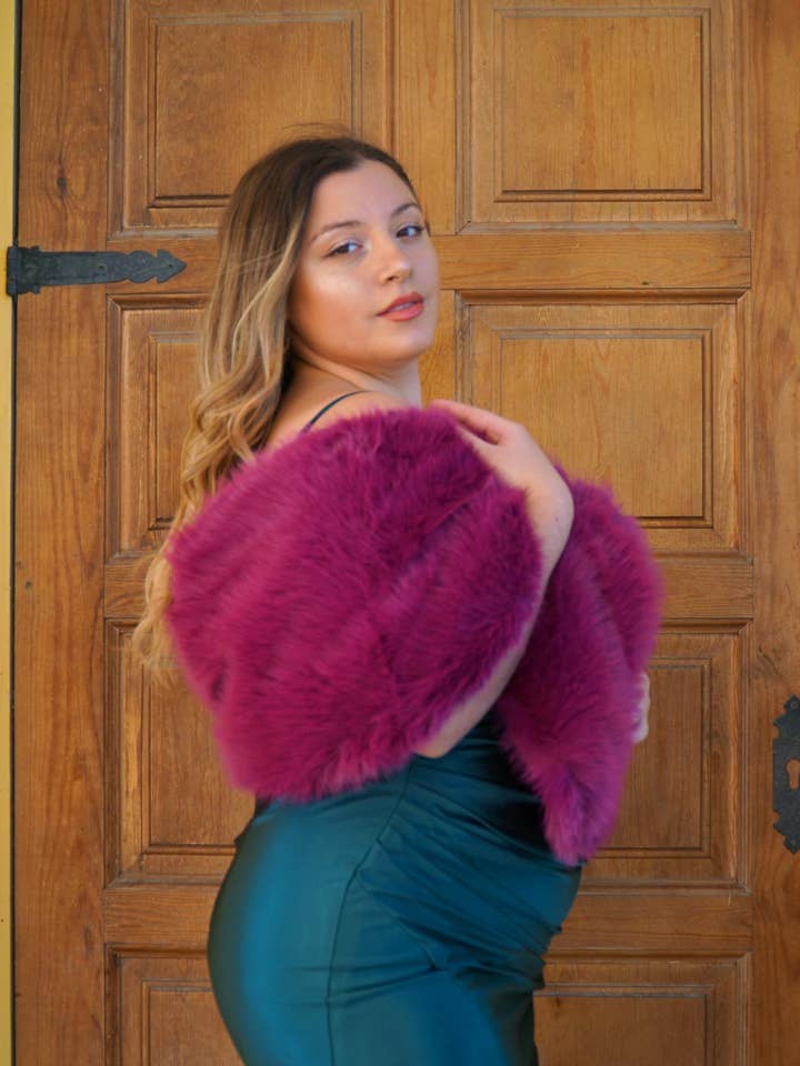 Invitadissimas - Wholesale Fur/Faux Fur Coat - Women's - Synthetic fur stole L80510